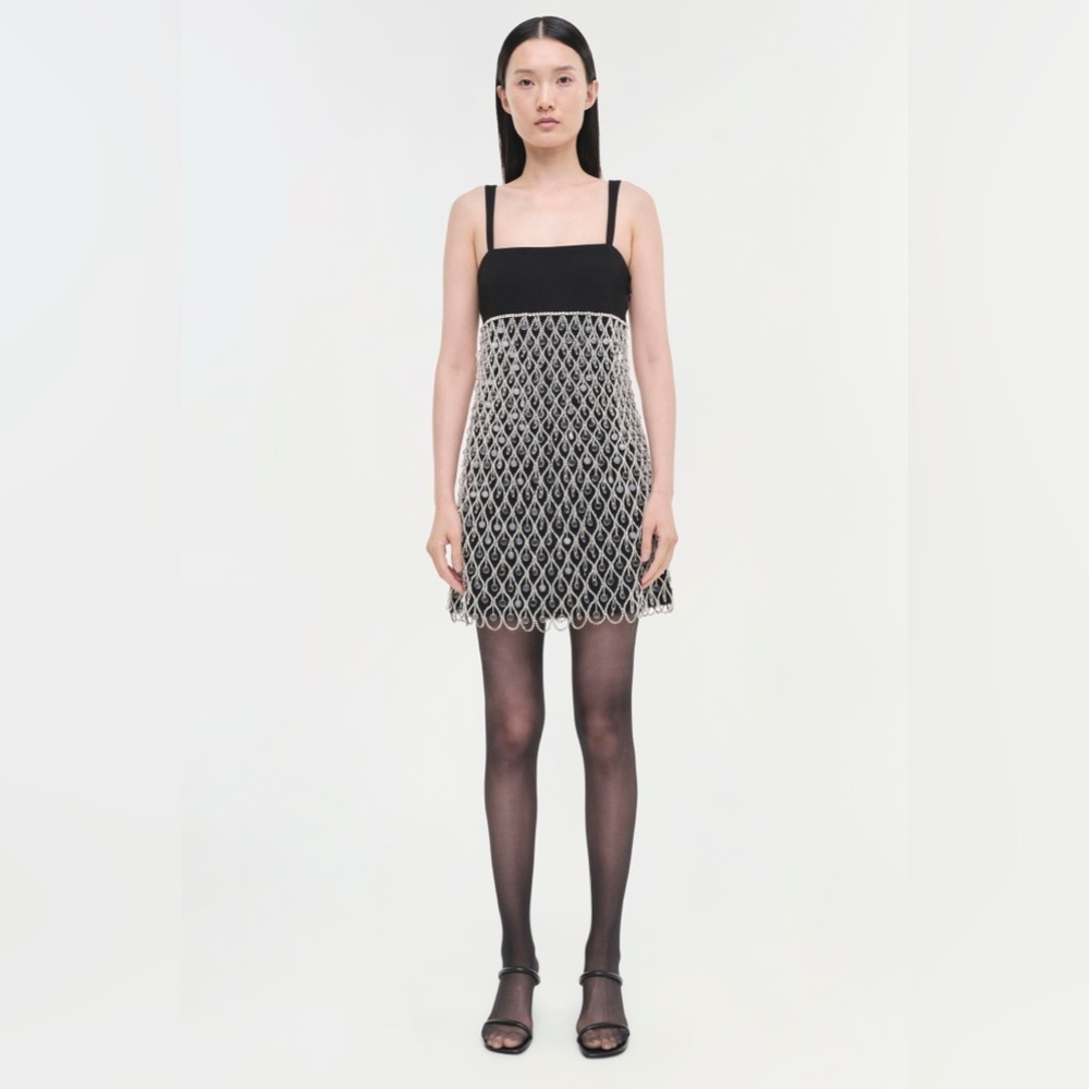SIMKHAI Sallie Dress Size 4 $1,350.00 Embellished Beaded - Picture 6 of 16